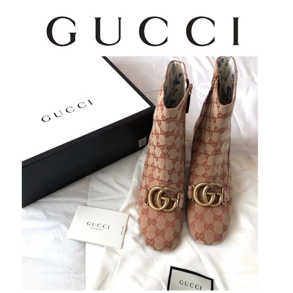 Gucci victoire monogram bootie&FREE GIFT Included